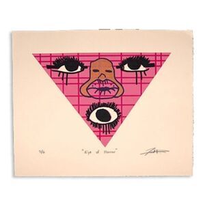 "Eye of Horror" : 5 color screen print